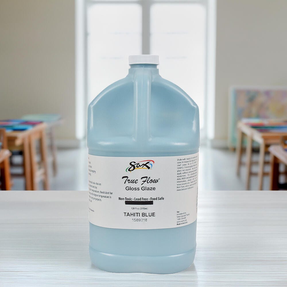 Sax Gloss Glaze, 1 Gallon, Tahiti Blue | School Specialty